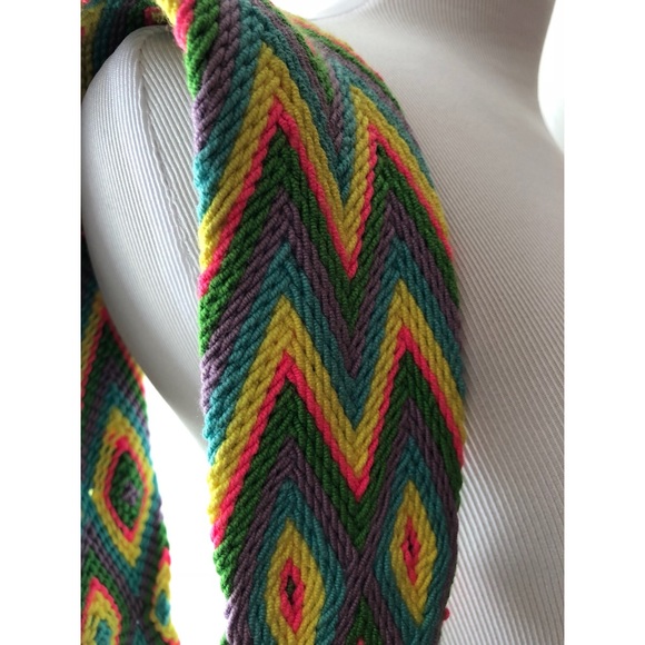 Bright colors crotchet Mochila bag. - Picture 4 of 6